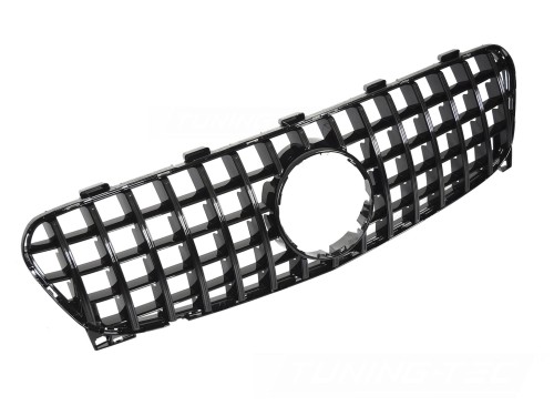 GRILL ATRAPA PANAMERICANA MERCEDES GLA X156 16-19 CZARNY POŁYSK