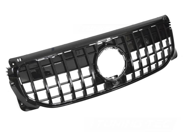 GRILL ATRAPA PANAMERICANA MERCEDES GLB X247 19-23 CZARNY POŁYSK