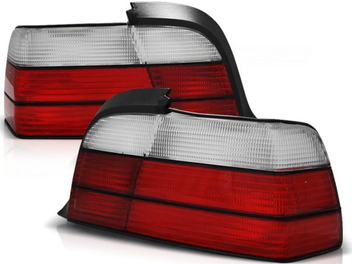 LAMPY TYLNE RED WHITE BMW SERII 3 E36 90-99 COUPE CABRIO