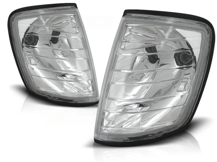 KIERUNKOWSKAZY PRZEDNIE CHROME MERCEDES W124 E-KLASA 85-95