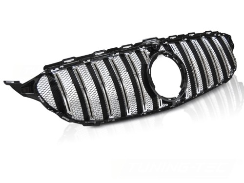 GRILL ATRAPA CHROME MERCEDES C KLASA W205 18+ PANAMERICANA