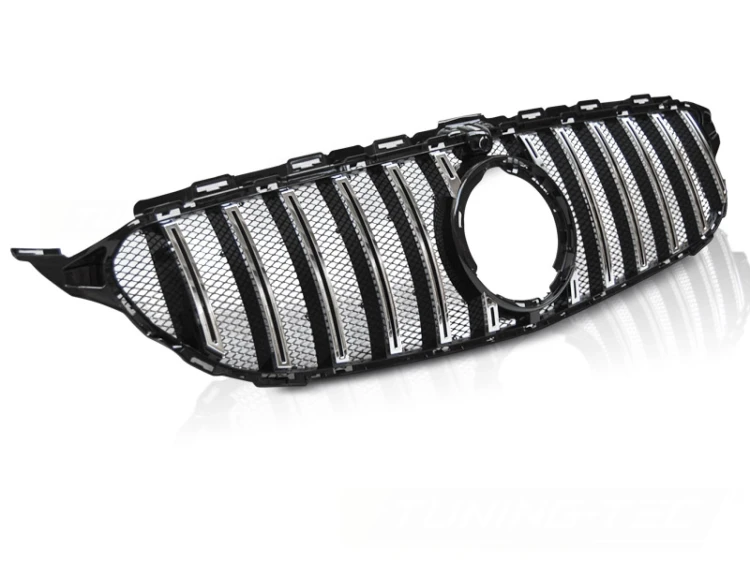 GRILL ATRAPA CHROME MERCEDES C KLASA W205 18+ PANAMERICANA