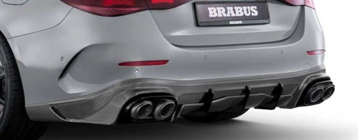 BRABUS DYFUZOR ZDERZAKA TYLNEGO Z CARBONU + KOŃCÓWKI WYDECHU MERCEDES E53 A