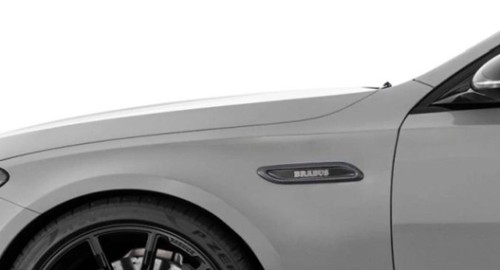 BRABUS WSTAWKI Z CARBONU NA BŁOTNIKI PRZEDNIE MERCEDES E53 AMG W214
