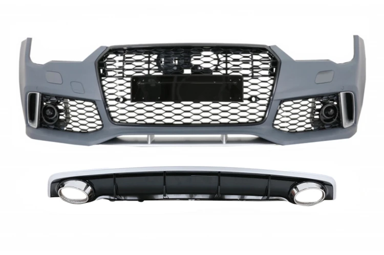 PRZEDNI ZDERZAK GRILL AUDI A7 C7 4G FACELIFT (15-18) RS7 DESIIGN