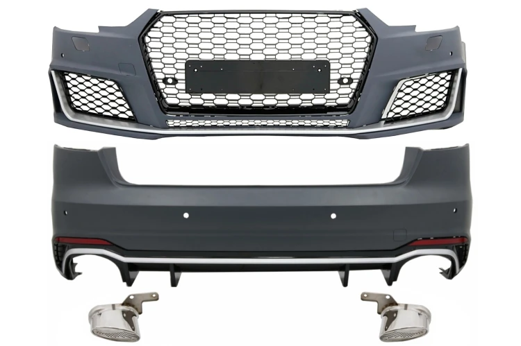 BODY KIT ZDERZAK PRZEDNI TYLNY AUDI A4 B9 (16-18) RS4 DESIGN