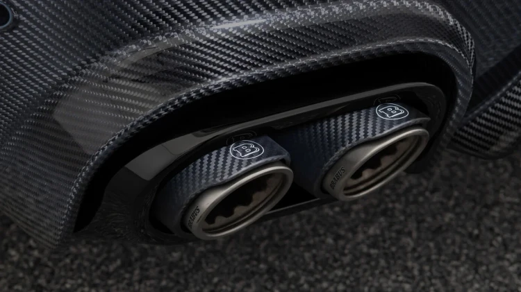 BRABUS KOŃCÓWKI UKŁADU WYDECHOWEGO TYTAN CARBON MERCEDES GLS 63 AMG X167
