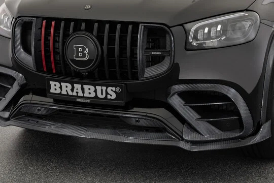 BRABUS WLOTY POWIETRZA KRATKI ZDERZAKA Z CARBONU MERCEDES GLS 63 AMG X167