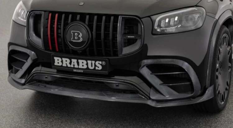 BRABUS WLOTY POWIETRZA KRATKI ZDERZAKA Z CARBONU MERCEDES GLS 63 AMG X167
