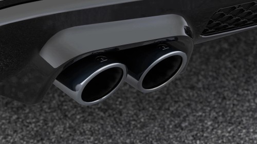 BRABUS KOŃCÓWKI WYDECHU DO DYFUZORA MERCEDES S KLASA W223 Z PAKIETEM AMG