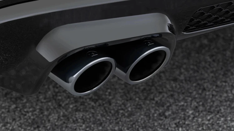BRABUS KOŃCÓWKI WYDECHU DO DYFUZORA MERCEDES S KLASA W223 Z PAKIETEM AMG