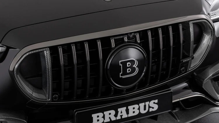 BRABUS WSTAWKI GRILLA PRZEDNIEGO PANAMERICANA CARBON MERCEDES S63 AMG W223