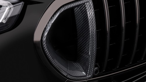 BRABUS WSTAWKI GRILLA PRZEDNIEGO PANAMERICANA CARBON MERCEDES S63 AMG W223