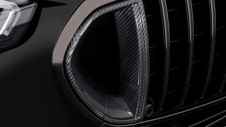 BRABUS WSTAWKI GRILLA PRZEDNIEGO PANAMERICANA CARBON MERCEDES S63 AMG W223