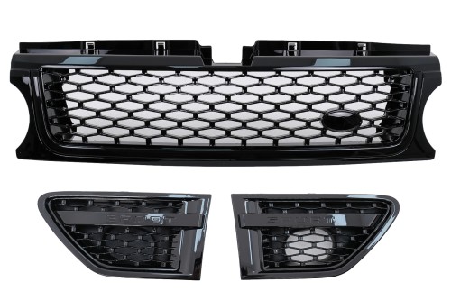 GRILL ŚRODKOWY KRATKI BOCZNE LAND RANGE ROVER SPORT L320 FACELIFT (09-13)