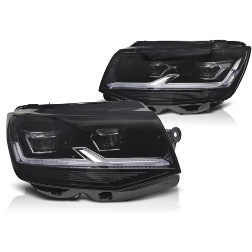 LAMPY PRZEDNIE REFLEKTORY BLACK DRL VW T6 15-19 LED