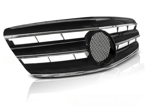 ATRAPA GRILL BLACK CHROME MERCEDES S KLASA W221 05-09