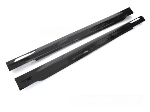 NAKŁADKI NA PROGI BMW SERII 5 G60 G61 23+ M PAKIET LOOK CZARNY POŁYSK