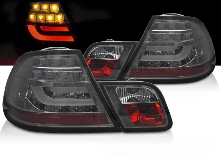 LAMPY TYLNE SMOKE LED BMW SERII 3 E46 03-06 COUPE, CABRIO