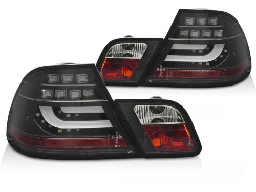 LAMPY TYLNE BLACK LED BMW SERII 3 E46 03-06 COUPE