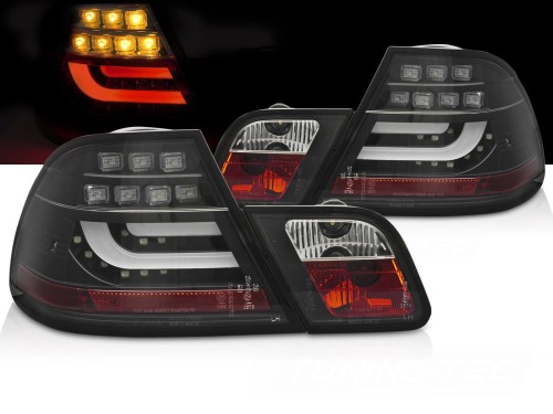 LAMPY TYLNE BLACK LED BMW SERII 3 E46 03-06 COUPE