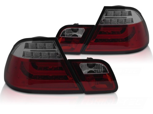 LAMPY TYLNE RED SMOKE LED BMW SERII 3 E46 99-03 COUPE