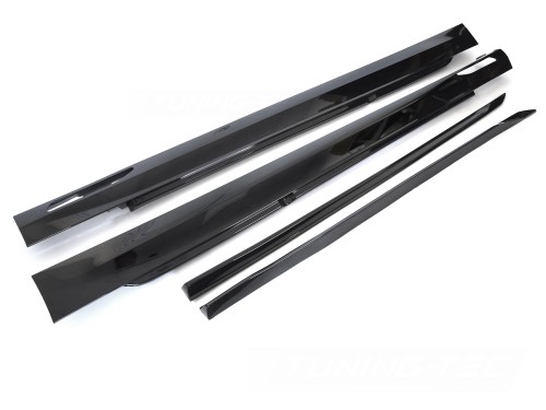 NAKŁADKI NA PROGI M PERFORMANCE BMW SERII 5 G60 G61 23+ CZARNY POŁYSK