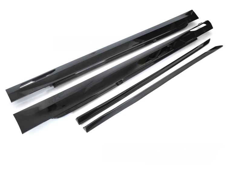 NAKŁADKI NA PROGI M PERFORMANCE BMW SERII 5 G60 G61 23+ CZARNY POŁYSK
