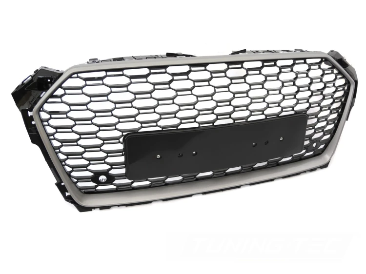 GRILL ATRAPA PLASTER MIODU SILVER BLACK AUDI A5 F5 16-18