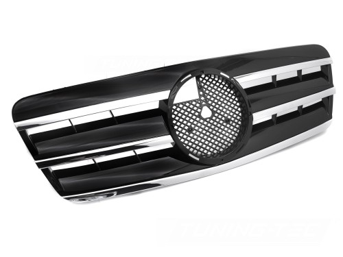 ATRAPA GRILL BLACK CHROME MERCEDES CLK W208 96-02 AMG