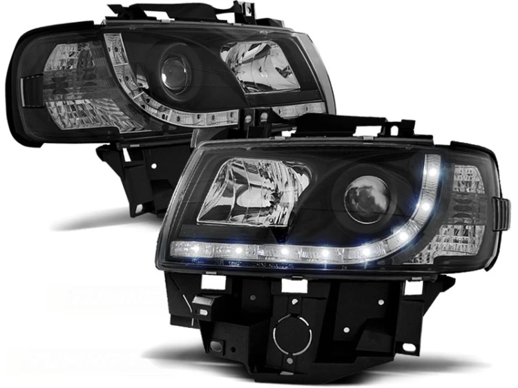 LAMPY PRZEDNIE REFLEKTORY BLACK VW T4 08.96-03.03 BUS