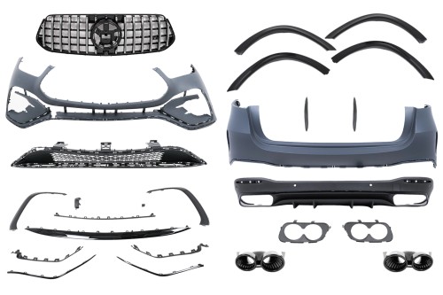 BODY KIT ZDERZAK PRZEDNI TYLNY MERCEDES GLE W167 SUV (2024+) GLE53 LOOK