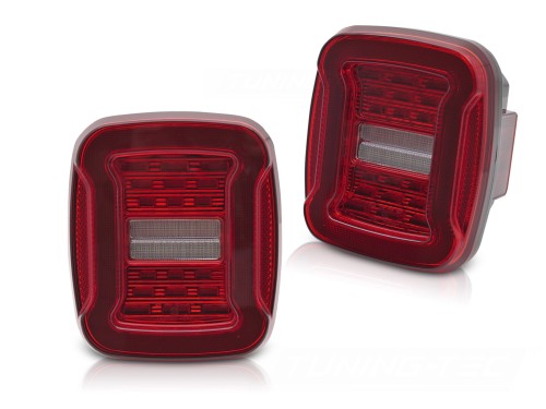 LAMPY TYLNE JEEP WRANGLER YJ 91-96 / TJ 96-06 RED WHITE LED