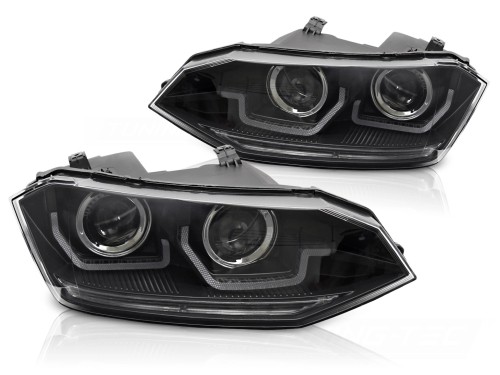LAMPY PRZEDNIE VW POLO VI 2G 17-21 SEQ LED DRL BLACK