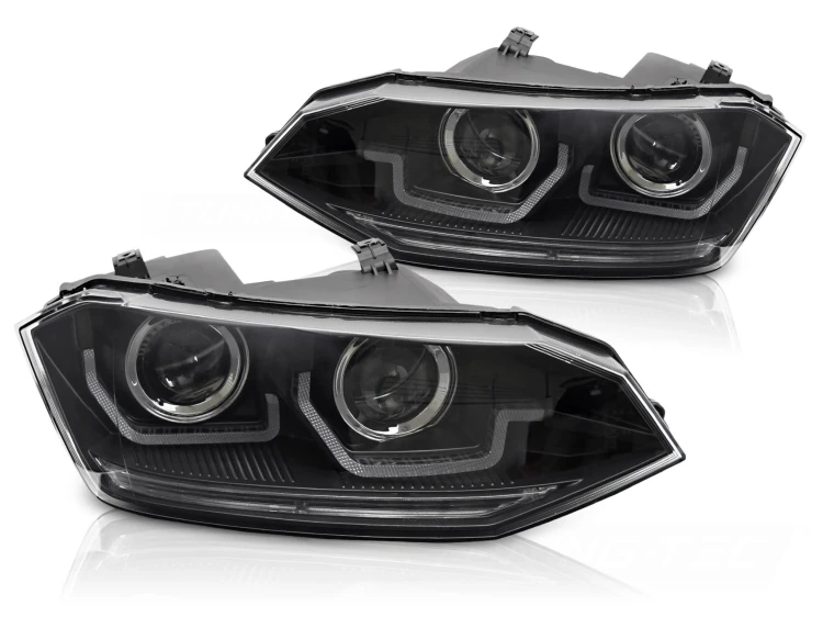 LAMPY PRZEDNIE VW POLO VI 2G 17-21 SEQ LED DRL BLACK