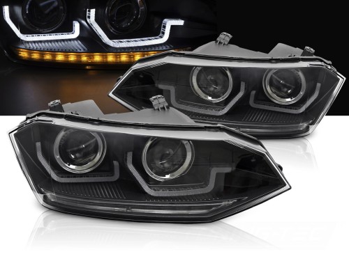 LAMPY PRZEDNIE VW POLO VI 2G 17-21 SEQ LED DRL BLACK