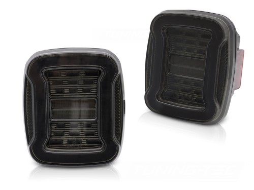 LAMPY TYLNE JEEP WRANGLER YJ 91-96 / TJ 96-06 SMOKE LED