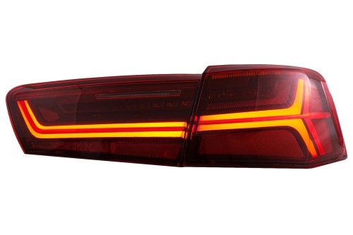 LAMPY TYLNE LED AUDI A6 4G C7 SEDAN (2011-2014) SMOKE