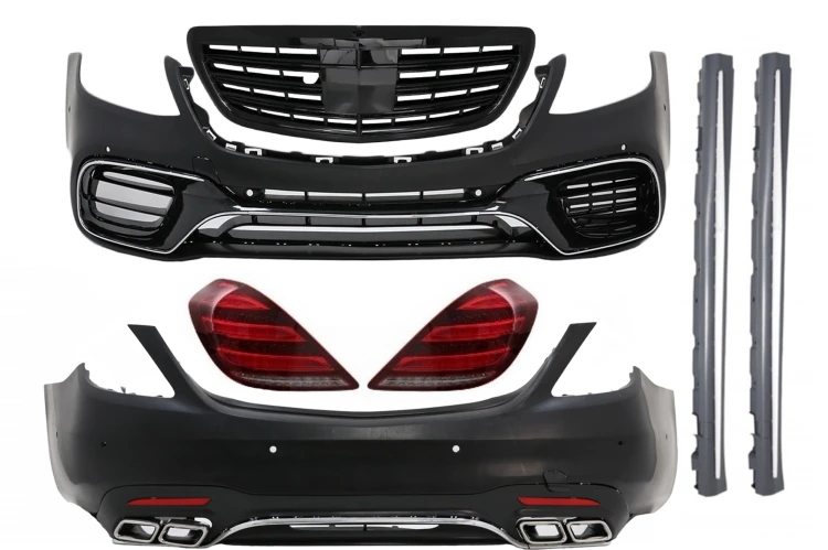 BODY KIT ZDERZAK PRZEDNI TYLNY MERCEDES S KLASA W222 13-17 S63 AMG FACELIFT