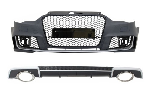 BODY KIT ZDERZAK PRZEDNI DYFUZOR AUDI A3 8V SEDAN CABRIO (12-15) RS3 LOOK