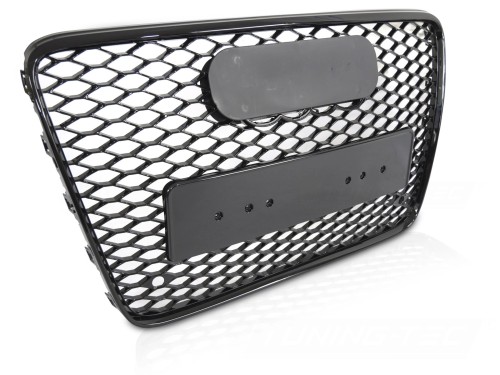 GRILL ATRAPA PLASTER MIODU AUDI Q7 4L 05-15 CZARNY POŁYSK RSQ7 LOOK