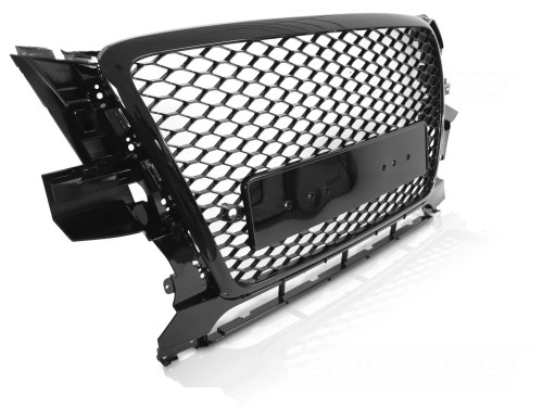 GRILL ATRAPA PLASTER MIODU CZARNY POŁYSK AUDI Q5 8R 08-12 RSQ5 LOOK
