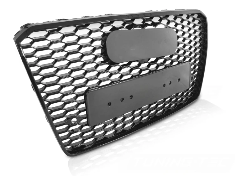 GRILL PLASTER MIODU CZARNY POŁYSK AUDI A8 D4 13-17