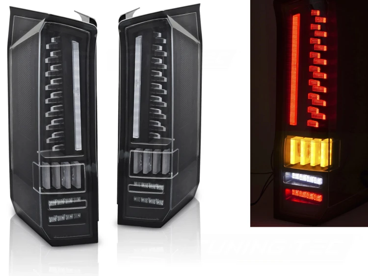 LAMPY TYLNE REFLEKTORY LED BLACK VW CRAFTER 17 +