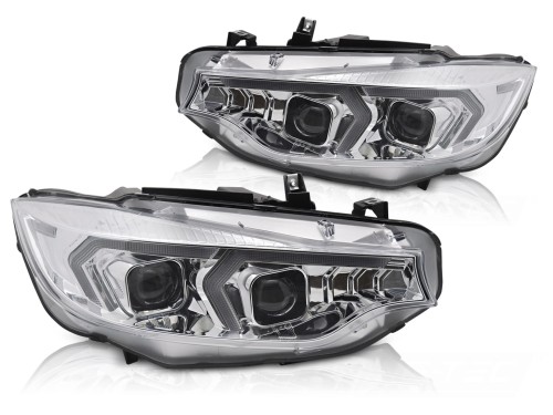 LAMPY PRZEDNIE XENON LED REFLEKTORY CHROME BMW F32/F33 13-17