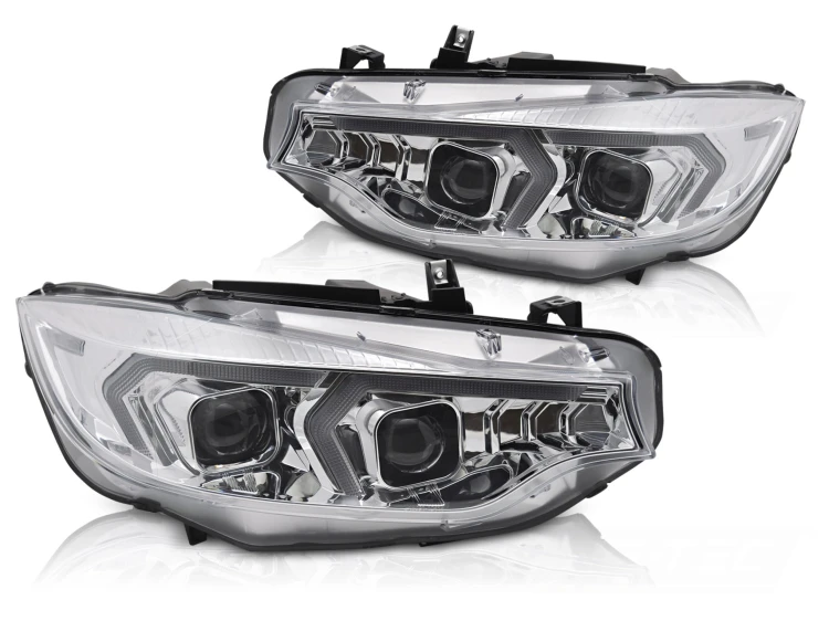 LAMPY PRZEDNIE XENON LED REFLEKTORY CHROME BMW F32/F33 13-17