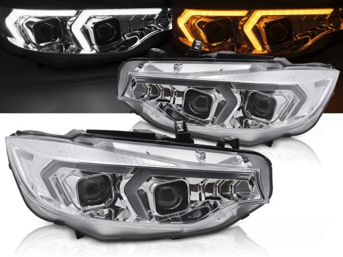 LAMPY PRZEDNIE XENON LED REFLEKTORY CHROME BMW F32/F33 13-17