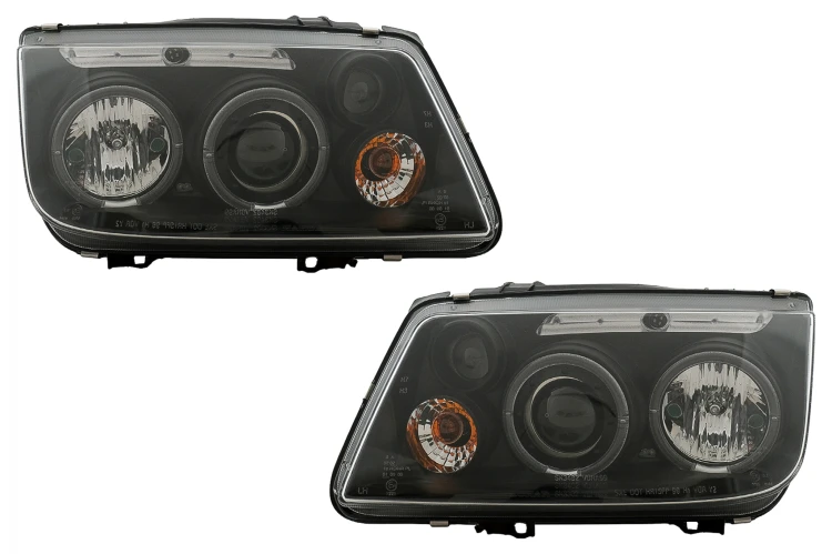 LAMPY PRZEDNIE REFLEKTORY ANGEL EYES VW BORA 09.1998-07.2005 BLACK