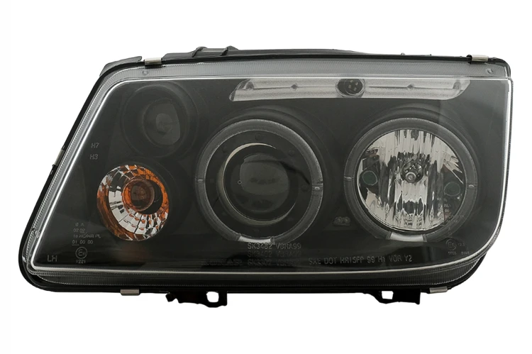 LAMPY PRZEDNIE REFLEKTORY ANGEL EYES VW BORA 09.1998-07.2005 BLACK