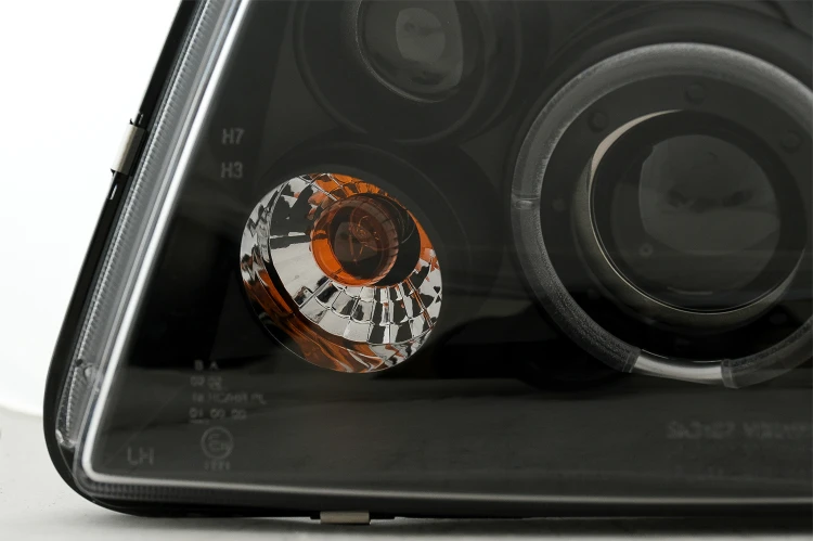 LAMPY PRZEDNIE REFLEKTORY ANGEL EYES VW BORA 09.1998-07.2005 BLACK